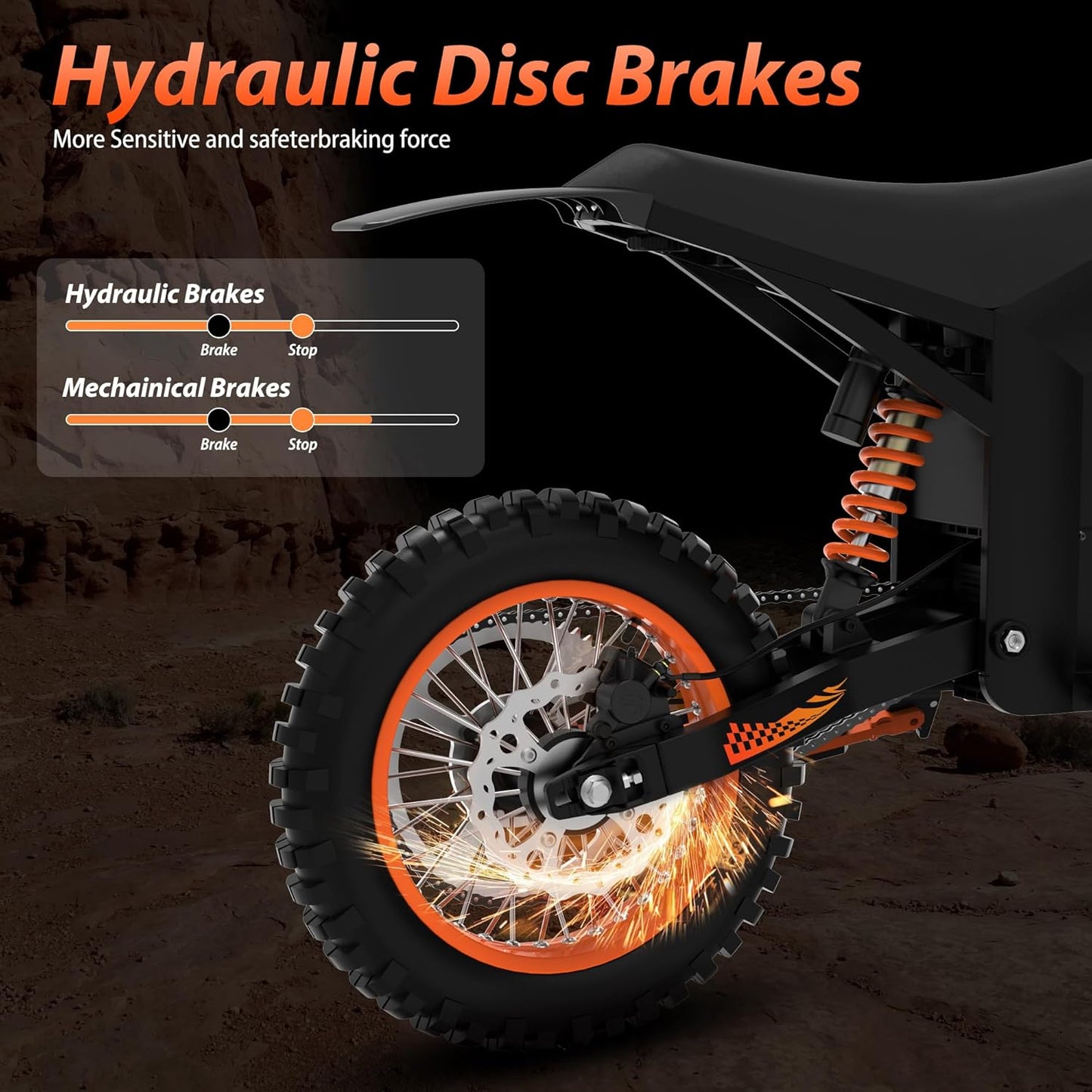TUTTIO Soleil01 Electric Dirt Bike for Adults 200N.m High Torque 2000W Motor 48V 21Ah Battery
